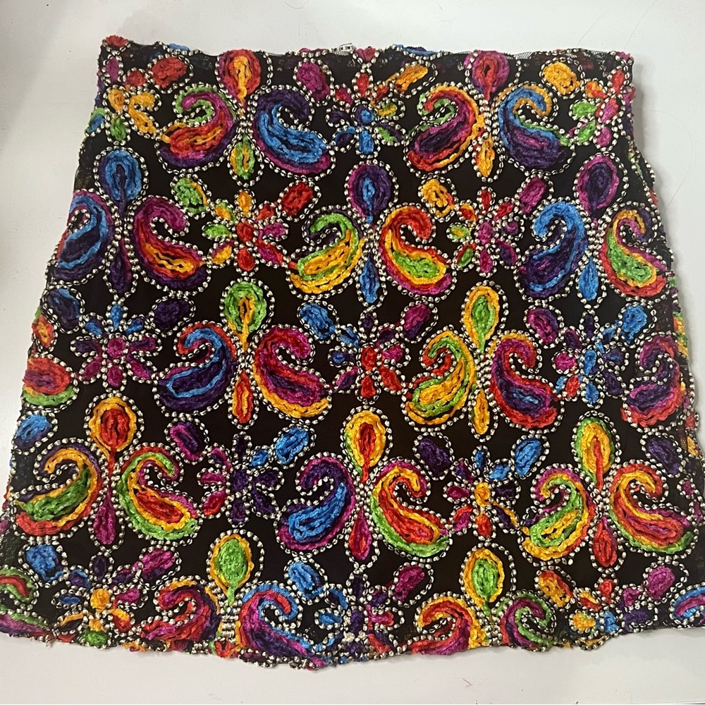 Beautiful and unique colorful short skirt from Jealous Tomato! ❤️🧡💛💚💙💜